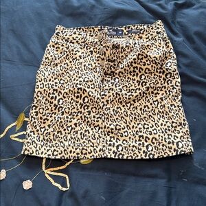 Cheetah print skirt